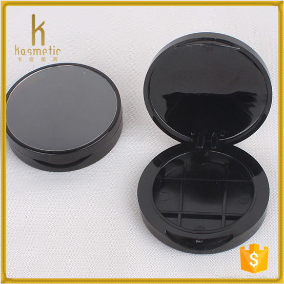 Black empty plastic makeup eyeshadow case for cosmetic packaging 2