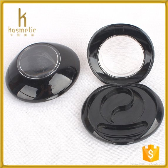 Black empty plastic makeup eyeshadow case for cosmetic packaging 3
