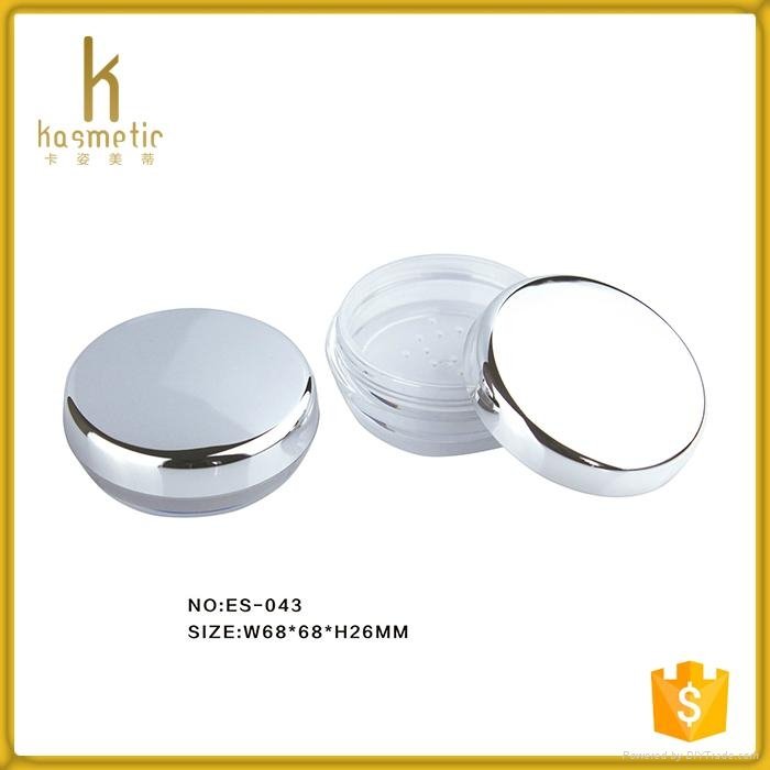 Air tight compact powder jar loose powder case with sifter for makeup 4