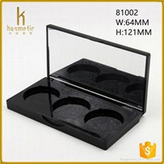 Black 3 pans oem and odm eye shadow make up palette for eyeshadow