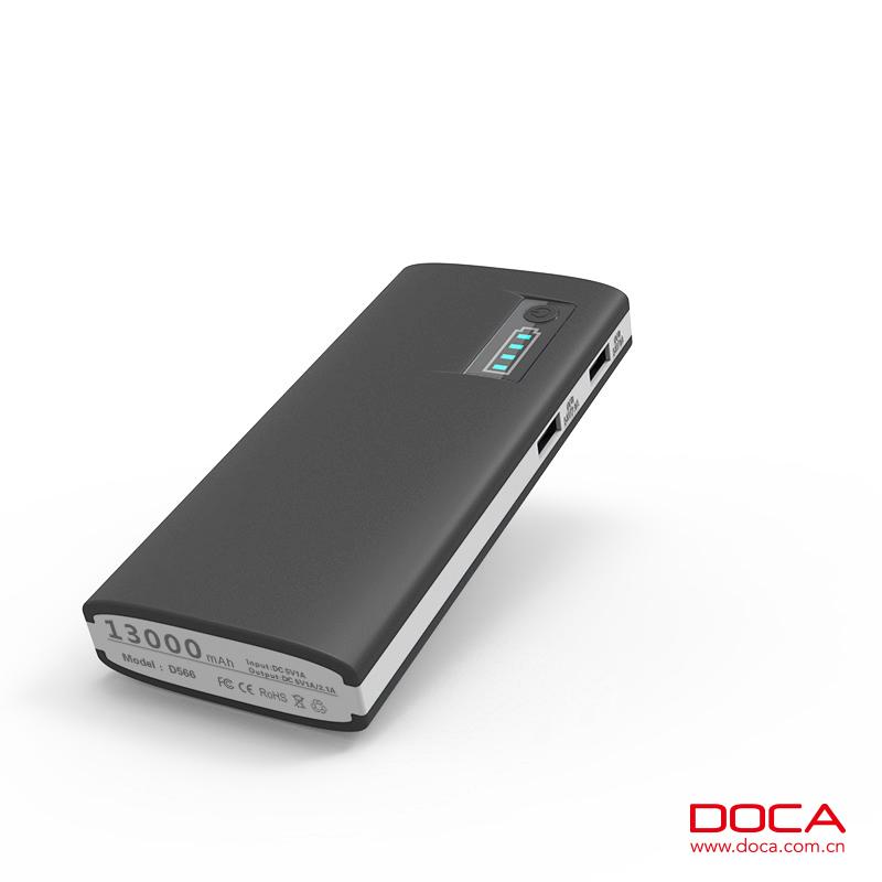 DOCA big capacity power bank D566A 13000mAh unive 2