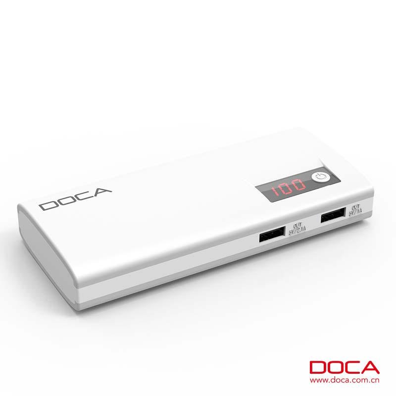 DOCA D566 Power Pack 13000mAh Extra Powerful yellow power bank for phone charger 2