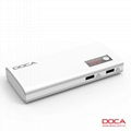 DOCA D566 Power Pack 13000mAh Extra Powerful yellow power bank for phone charger 2