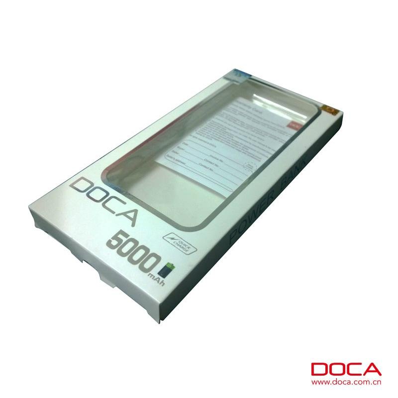D606 Thin mobile Power Bank 5000mah with USB Cable 2