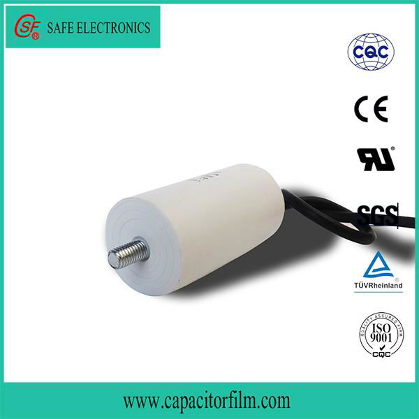 metallizd polypropylene film column type plactic acse ac motor  cbb60 capacitor 