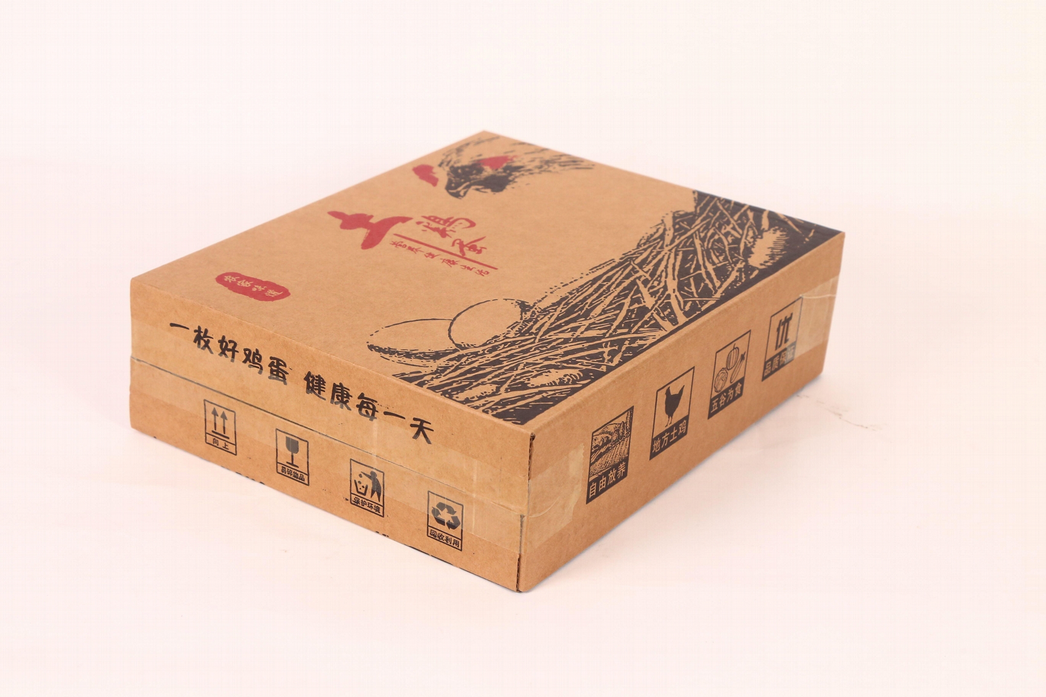 30枚雞蛋現貨通用手提飛機盒快遞包裝箱牛皮紙珍珠棉內托禮品盒 3