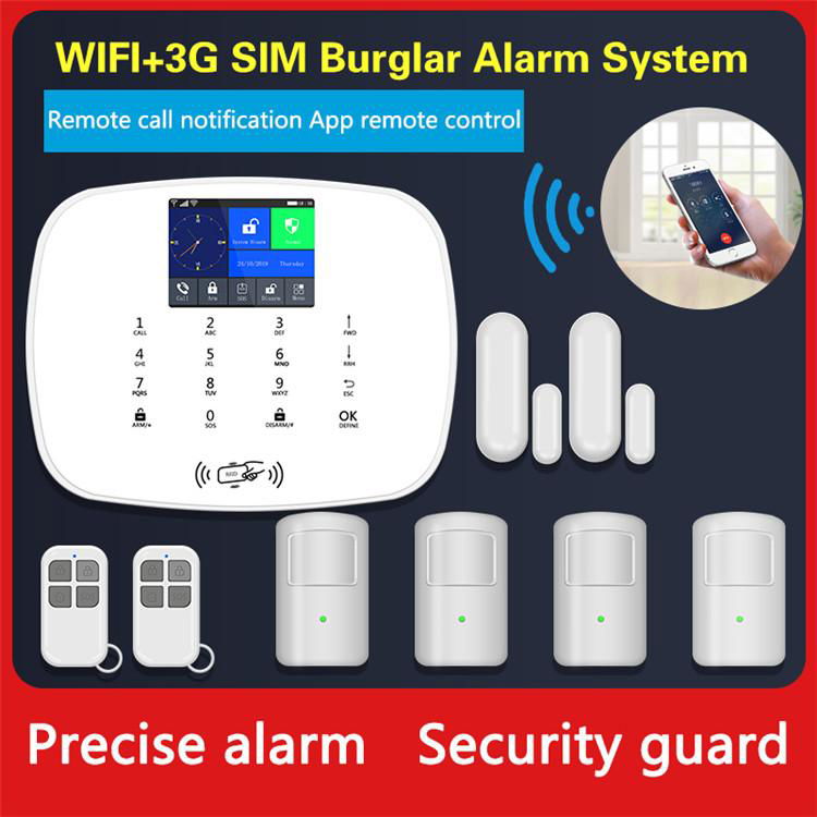 wifi home security alarm wireless gsm 3g dual network alarm systems for home