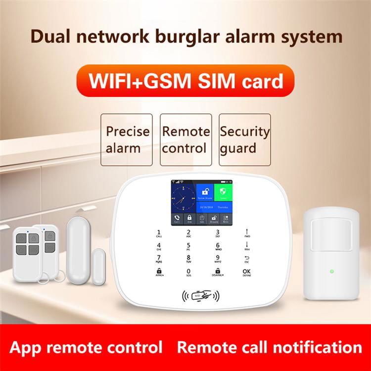 wifi home security alarm wireless gsm 3g dual network alarm systems for home 2