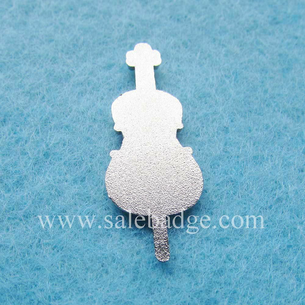 Make Metal Enamel Violin Brooch Music Badge Of Honor 2K16