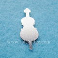 Make Metal Enamel Violin Brooch Music