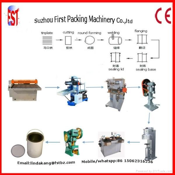1-5l round paint metal steel can making machine 3