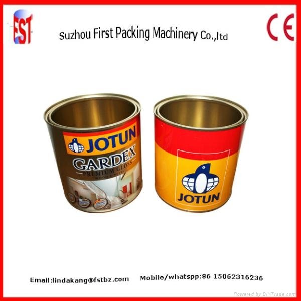 1-5l round paint metal steel can making machine 5