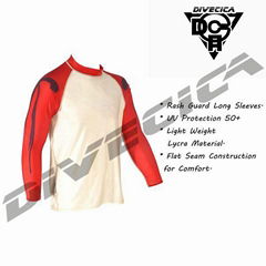 Assorted Colors Top Suit Long Sleeves Sports Men's Rash Guard