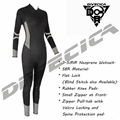 2016 New design all black SBR neoprene wetsuit for women diving 1