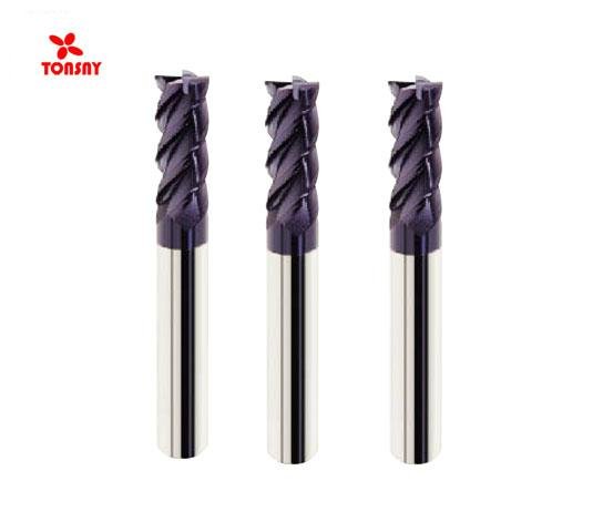 HRC 65 Degree 4flutes Taiwan Solid Carbide Square End Mill for Steel