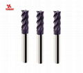 HRC 65 Degree 4flutes Taiwan Solid Carbide Square End Mill for Steel