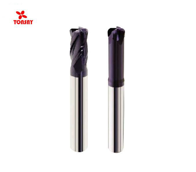 HRC60 4flutes Taiwan Solid Carbide Power Corner Radius End Mill for steel   