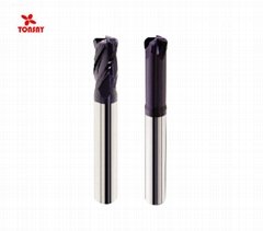 HRC60 4flutes Taiwan Solid Carbide Power Corner Radius End Mill for steel   