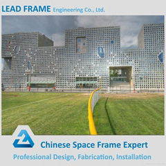 popular design steel structure space frame exhibition hall