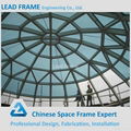 attractive and durable space frame glass dome construction