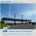 prefabricated quick installation steel space frame toll station 1