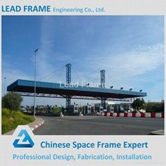 prefabricated quick installation steel space frame toll station