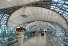 large span light weight steel structure airport station