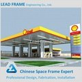 high level steel structure gas station