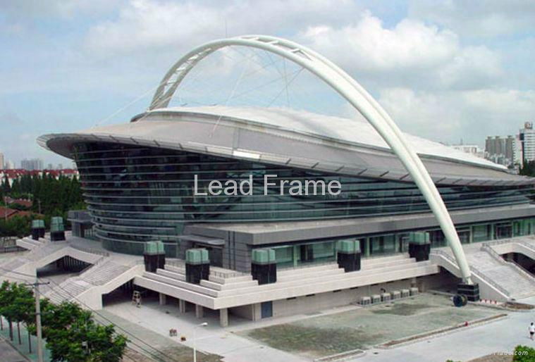 long life prefab steel structure space frame stadium 3