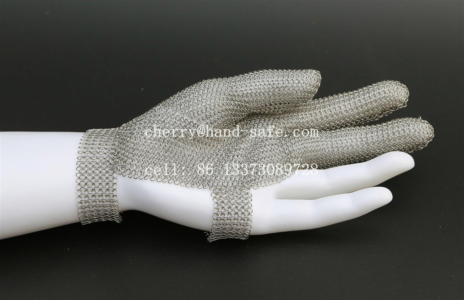 Ring Mesh Three Fingers Cut Resistant Gloves 2