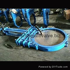 Dn1000 Pn10 DIN Non-Rising Stem Ductile Iron Ggg40 Gjs400-15 Knife Gate Valve On