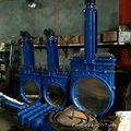 Wafer Lug Type Big Size Knife Gate Valve Ductile Iron Ggg40 Dn800 Pn10 Bi-Direct 1