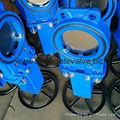 DIN Ductile Iron Ggg40 Gjs400-15 Knife Gate Valve One Piece Body Structure Bi-Di 1