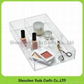 Acrylic tray organizer boxes home application lucite tray 1