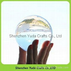 solid acrylic ball clear lucite display ball plastic sphere