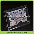 Acrylic photo frame block clear lucite photo display  3