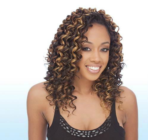 Deep wave curly hair extension for black women 2