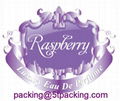 Raspberry Purple Embossed Luxury Perfume Bottle Labels 1