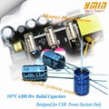 2.2uF 400V Capacitors Radial Electrolytic Capacitors for LED Power Supply RoHs 1