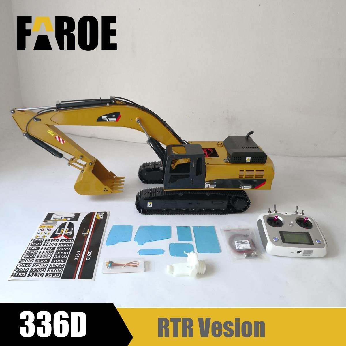 CE certified 1/12RC hydraulic Excavator Model 336D RTR Version - FAROE ...