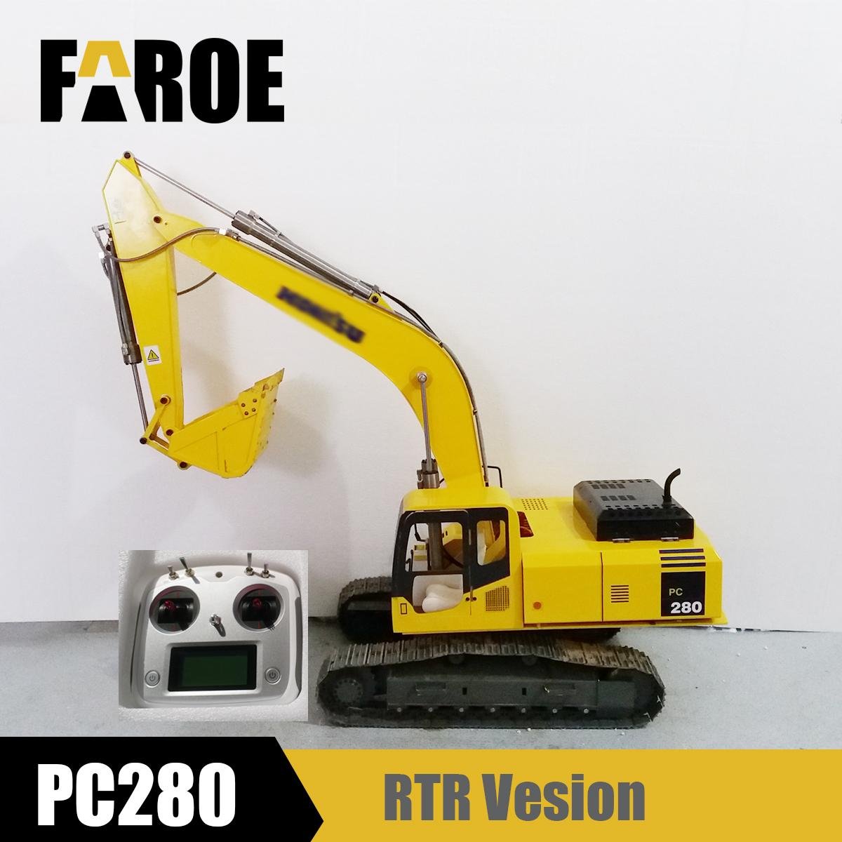 CE certified 1:8 scale Hydraulic RC Excavator model PC280 RTR Version 4