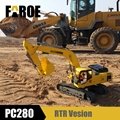 CE certified 1:8 scale Hydraulic RC Excavator model PC280 RTR Version 6