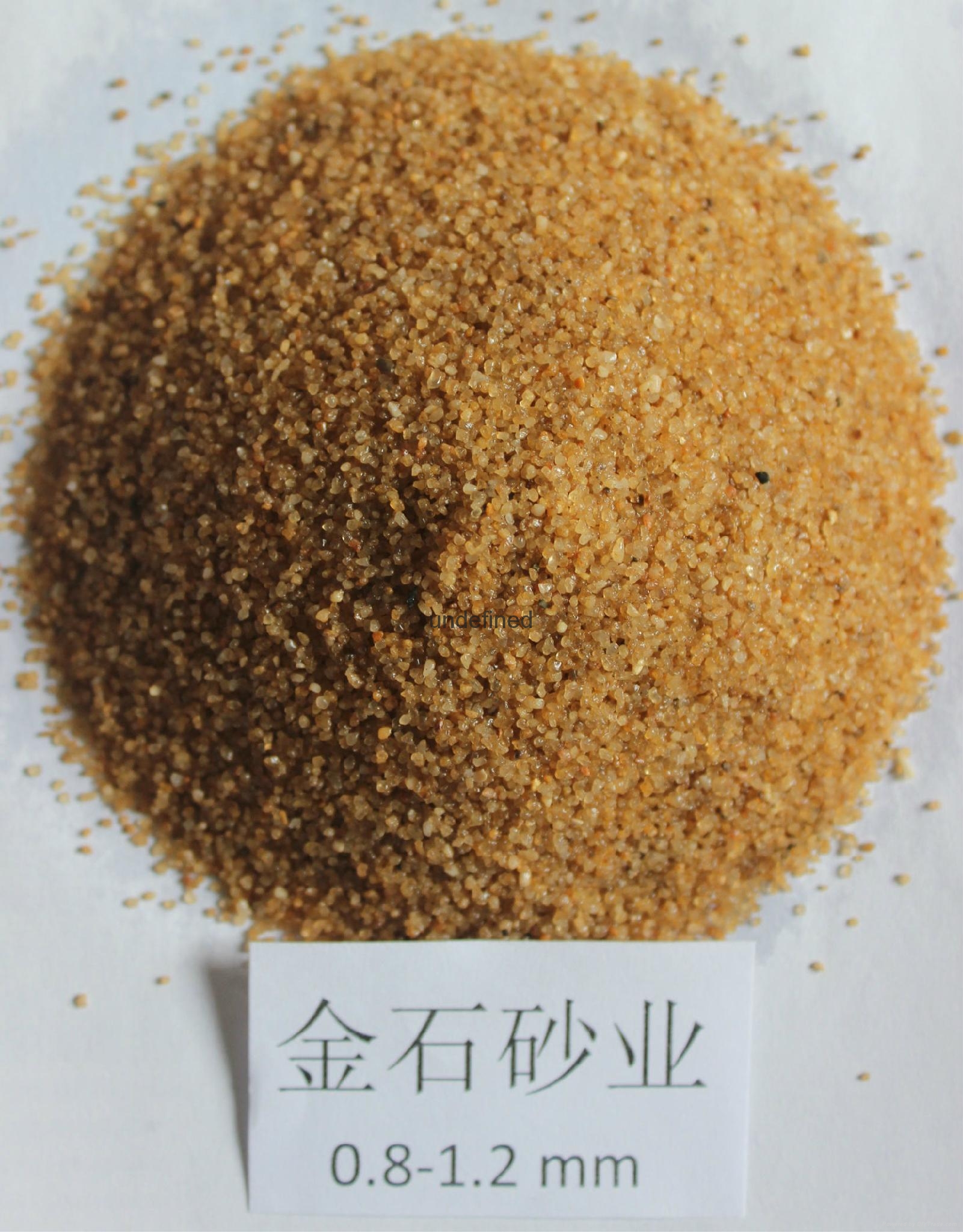 金石砂业滤料石英砂0.8-1.2mm 2