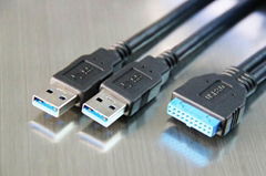 USB 3.0 Am to Micro Data Cable With Screw Fixed