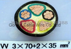 VV Copper Core PVC Insulated PVC Sheathed Power Cable