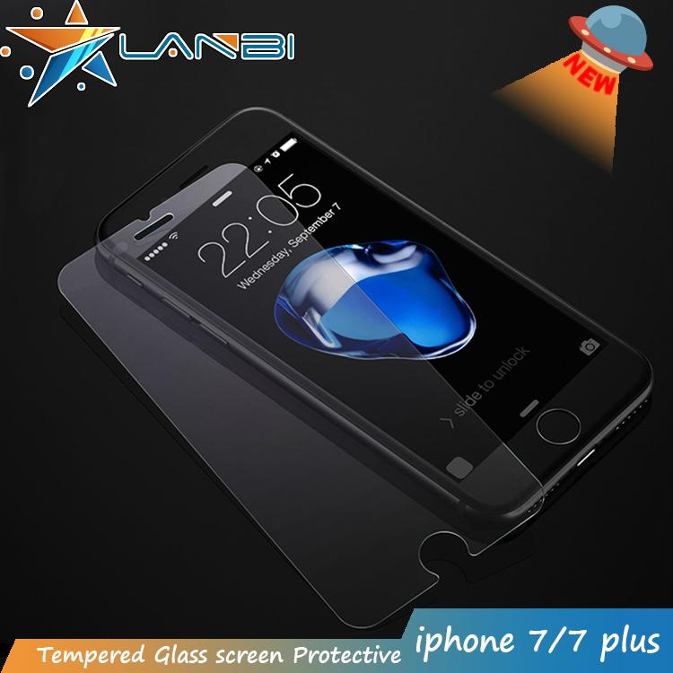 2016 Lanbi new tempered glass screen protector for iphone 7 0.33mm 0.26mm 9H  3