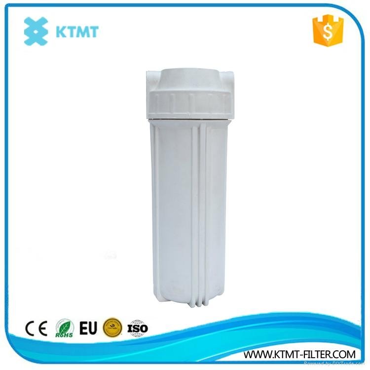 10" Single O-ring Water filter white housing, 1/4" 2
