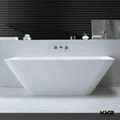 Top quality CE SGS freestanding solid surface soaking bathtub 1