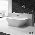 Top quality CE SGS freestanding solid surface soaking bathtub 2