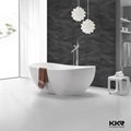Top quality CE SGS freestanding solid surface soaking bathtub 4